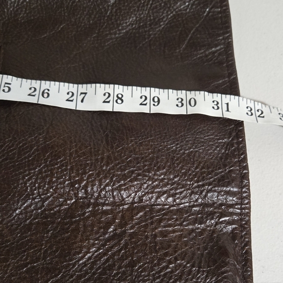 Oscar Leopold Cuir Leather Chocolate Brown Boho Hippie 70's Jacket Size L - Picture 10 of 16